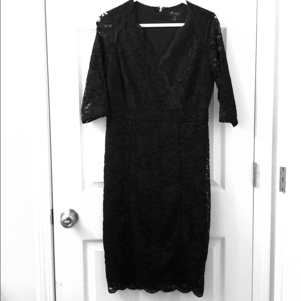 Gorgeous black lace sheath dress🖤